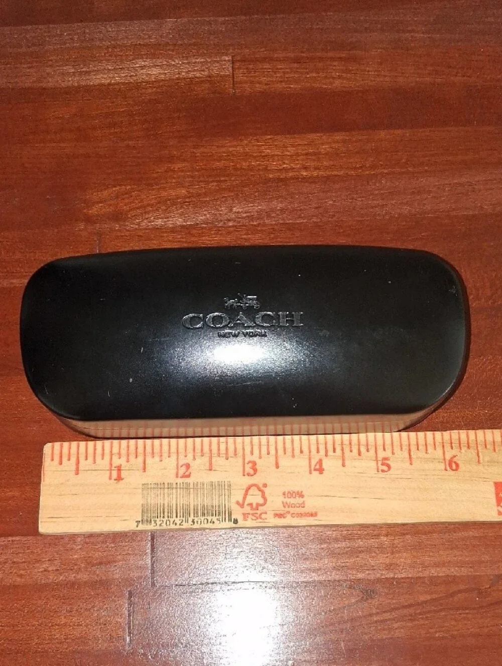 Coach Black Hard Sunglasses Case with Embossed Logo 6